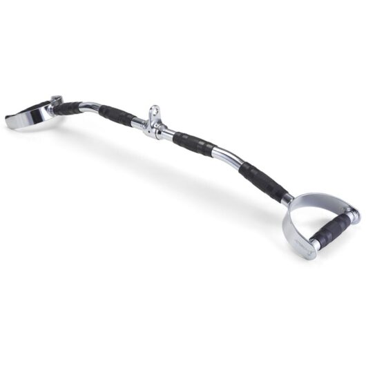 Strongology 34" LAT BAR ATTACHMENT Multi Grip Professional Gym Exercise Pull Down Bar with Triple Rubber Grips