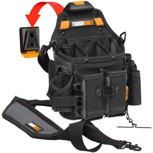 Toughbuilt ClipTech Electricians Pouch with Shoulder Strap Clip Tech TB-CT-114