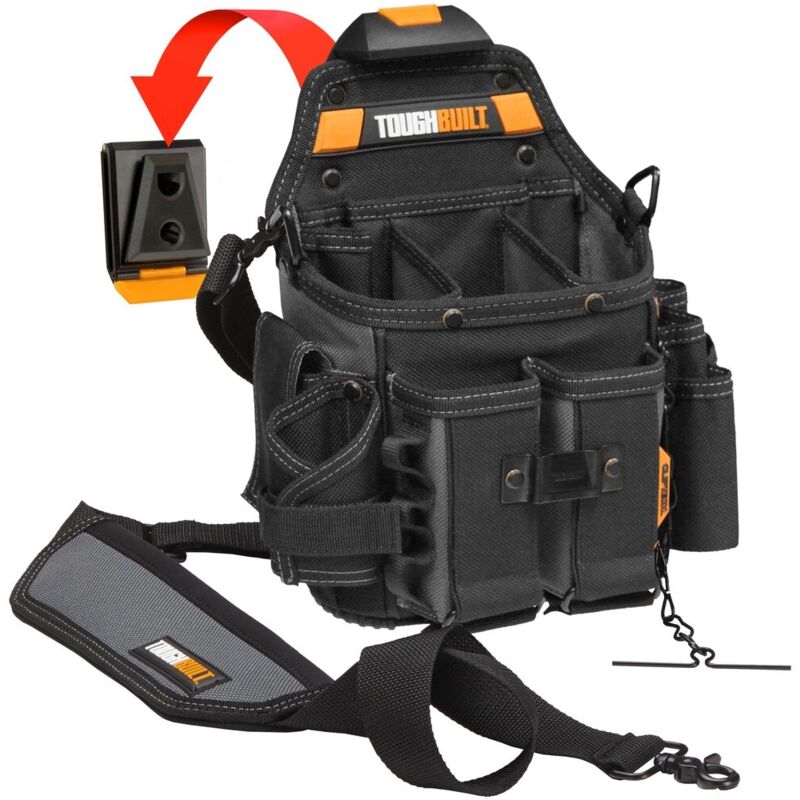 Toughbuilt ClipTech Electricians Pouch with Shoulder Strap Clip Tech TB-CT-114