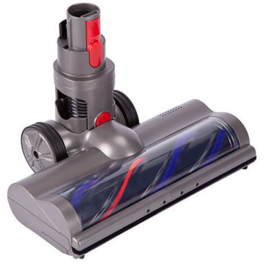 Dyson V7 V8 V10 V11 V15 Turbo Fit Electric Motorized Rotating Brush Quick Release Hard Bristle Roller for Hardwood Floors with Light