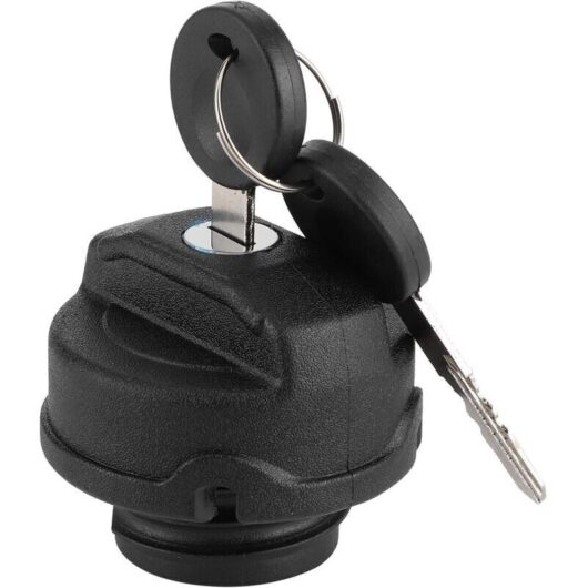 Never used] Fuel Tank Cap, Fuel Tank Filler Cap Petrol Lock Cover abs Black Fit for Beetle/Polo/Caddy with 2 Keys