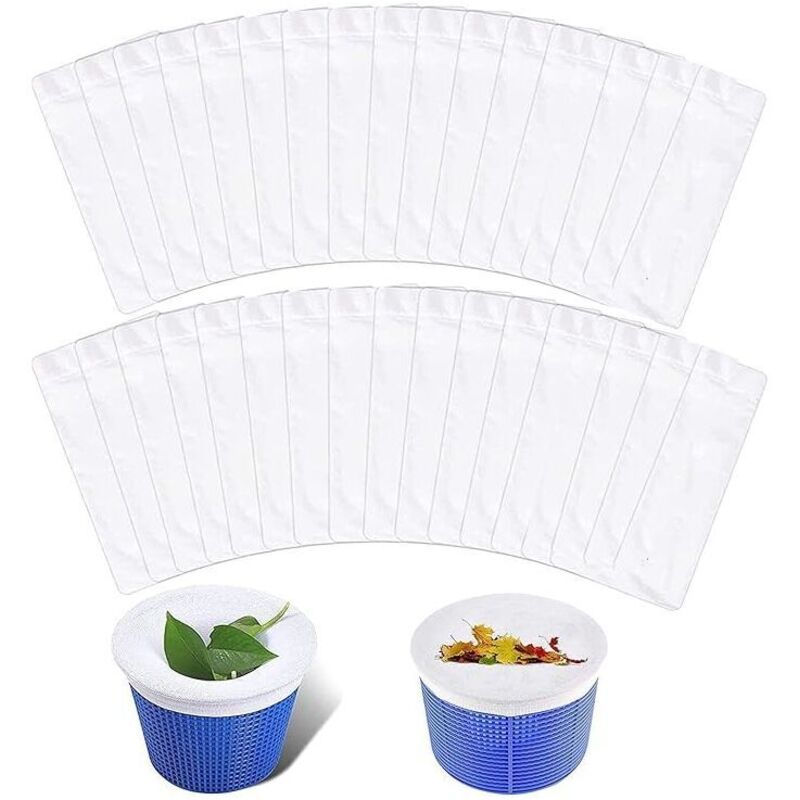 Odipie - Swimming Pool Filter Skimmer, 30 Pcs Pool Skimmer Socks Skimmer Net, Pool Skimmer Sock Filter for Pool Basket, Pool Skimmer Socks for