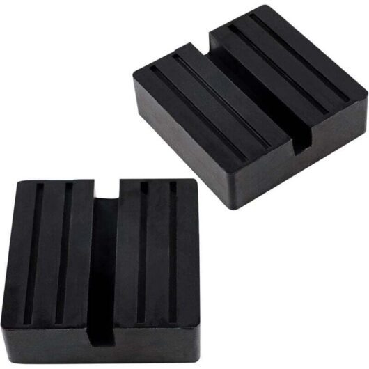 Odipie - never used] pieces rubber jack pad (75 x 75 x 25 mm), universal slotted rail frame jack protector for cars and SUVs, protection for jacks
