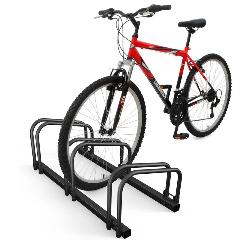 VOUNOT Bike Stand Bicycle Parking Rack for 3 Bikes, Black