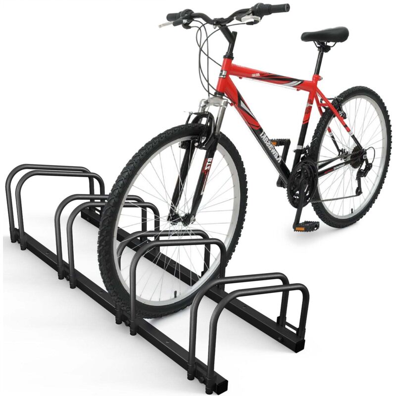 VOUNOT Bike Stand Bicycle Parking Rack for 4 Bikes, Black