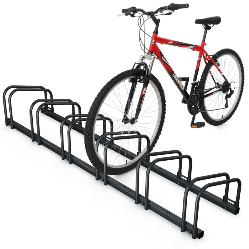 VOUNOT Bike Stand Bicycle Parking Rack for 6 Bikes, Black