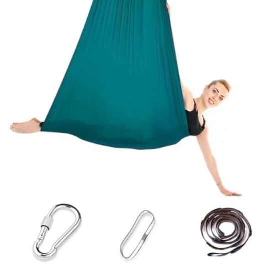 iPalamila Aerial Yoga Hammock Set, Aerial Yoga Swing Air Flying, Nest Swing, Yoga Swing Hammock Swing 200 kg Max. Load Capacity With Fittings,