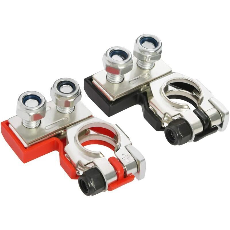 pair of battery terminal connectors, battery terminals, battery pile head, battery terminals, connectors for car, van, caravan, motorhome