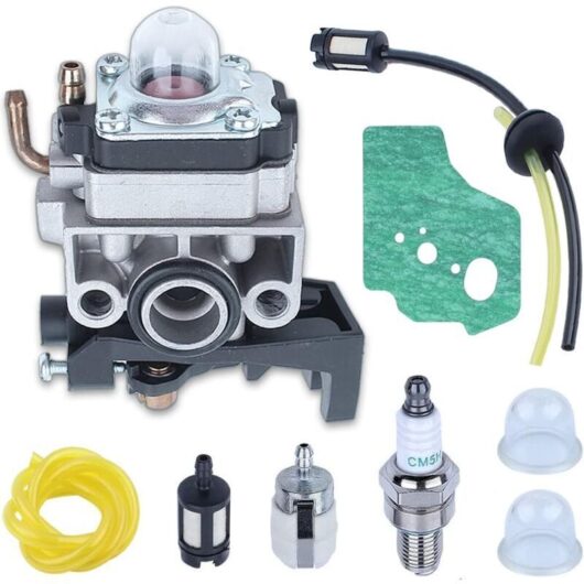 [NEVER USED] Carburetor Kit for Honda GX25 GX35 FG110 HHT35 HHT25 Engine, Carburetor + Gasket + Filter + Fuel Line + Air Filter + Spark Plug + Primer